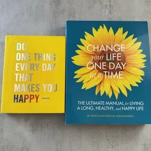 Happy & Healthy Living Book Bundle: Journal & Self-Help Guide